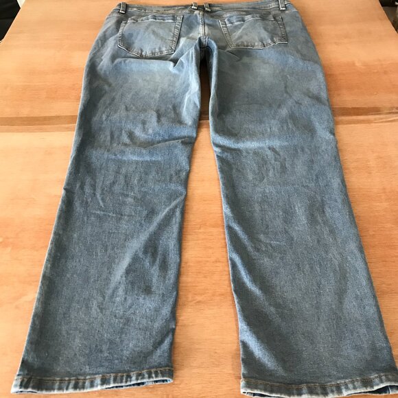 TPJ Slim Thick Jeans Men 38x30 Gray Mid Rise Stretch Comfort 17116 - Picture 2 of 12